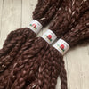 FARM ROVING - Alpaca / Merino / Silk - Roving  from LIZZIE - Maroon/Brown/Dk Rose