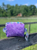 Quilted Zippered Boxy Project Bag by Rose - DRAGONFLY STRIPES
