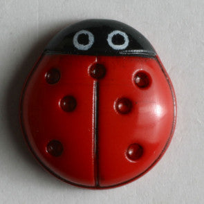 Ladybug Themed button - 11 mm