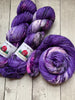 PURPLE RAIN -  Hand Painted/Speckled - Multiple Yarn Weights  -  RTS