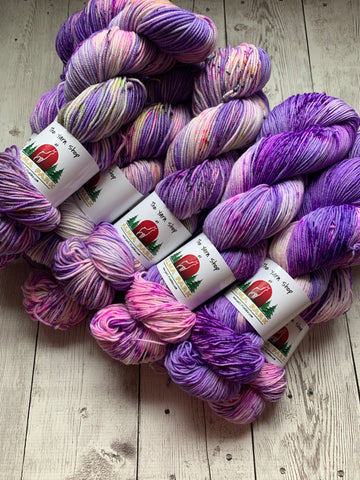 Twilight Snowfall™️ Kettle dyed Speckled Hand Paint - Multiple Weights RTS