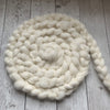 FARM ROVING - Alpaca / BFL  - Roving from SNOWBALL - White