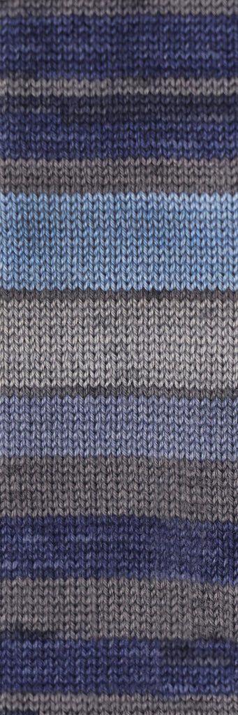 CASCADE Heritage Prints Sock Yarn Self Striping - 74 - Denim Stripe