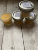 Mo-Ko-Bee Beeswax Candles in decorative quilted mason jar