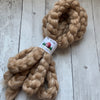 FARM ROVING - Baby Alpaca / Merino / Silk - Roving  (Baby Grade Alpaca) from ROMEO - Fawn