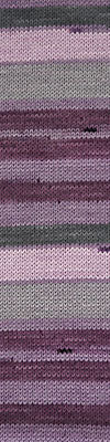 CASCADE Heritage Prints Sock Yarn Self Striping - 70 - Purple Smoke Stripe