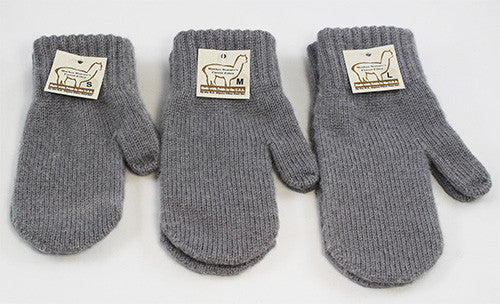 Mittens - 3 sizes - dyed grey