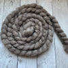 Coopworth Wool Roving   - 4 oz - grey