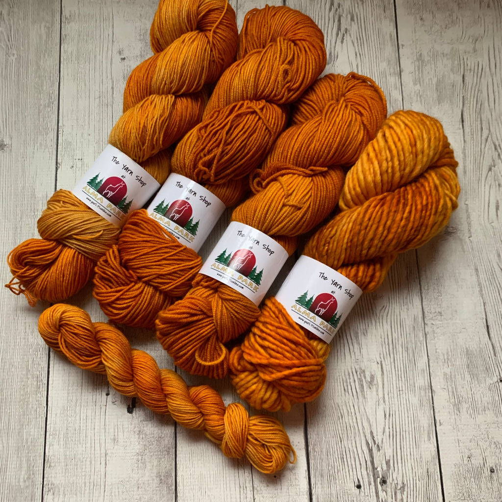 Golden Crown -  Semi-Solid - Multiple Yarn Weights  -  RTS