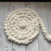 FARM ROVING - Alpaca / BFL  - Roving from SNOWBALL - White