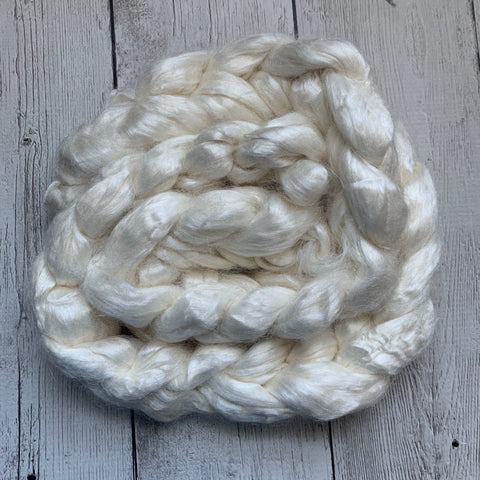 Bleached Tussah Silk 2oz