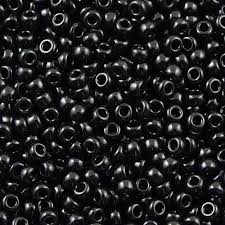 Miyuki 8/0 Beads Opaque Black