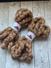 FARM ROVING - Baby Alpaca / Merino / Silk - Roving from ESTHER - Light Fawn