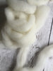 100% Am Cheviot Wool Pin-Drafted Roving - white/ecru  - 1 oz or 1 pound