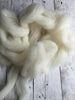 100% Am Cheviot Wool Pin-Drafted Roving - white/ecru  - 1 oz or 1 pound