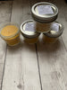 Mo-Ko-Bee Beeswax Candles in decorative quilted mason jar