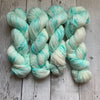 SOCK WEIGHT - AQUAMARINE Speckle -  Speckle Dyed - 463 yds 3.5 oz or 20 gr minis RTS (806)